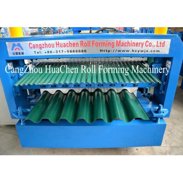 High Speed Metal Roof Roll Forming Machine Automatic Hydraulic Cutting