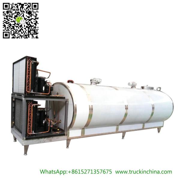 Stainless steel Milk Cooling Tank Body For Lorry Trucks 8CBM- 25CBM