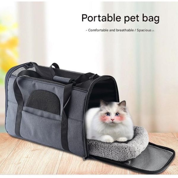 Outdoor Portable Dual Color Polyester Unisex Cute Pet Bag Supplies Comfortable Durable Practical Accessories Suitable for Pets