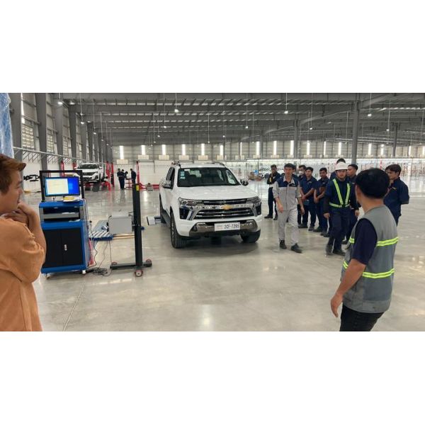 Cartesy brand CTGT-3-3C Roller Trinity Vehicle Test Line Roller  Brake Tester With Axle Load Single Plate side slip tester for light vehicles