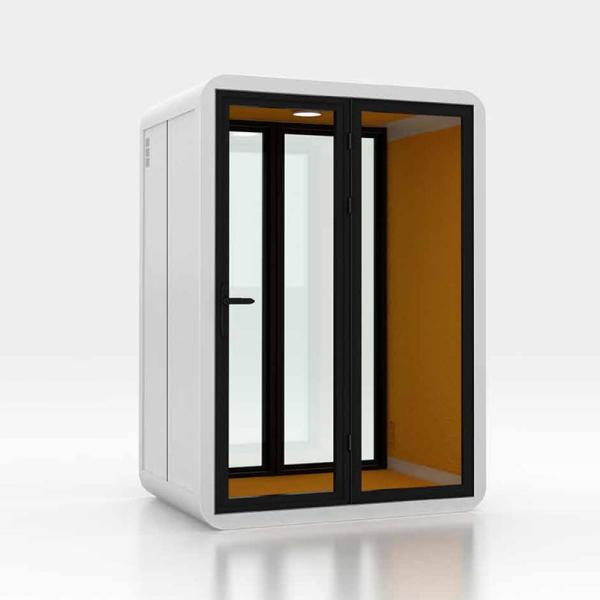 Red Privacy Acoustic Pods Meeting Room Soundproof Office Phone Booth Pods