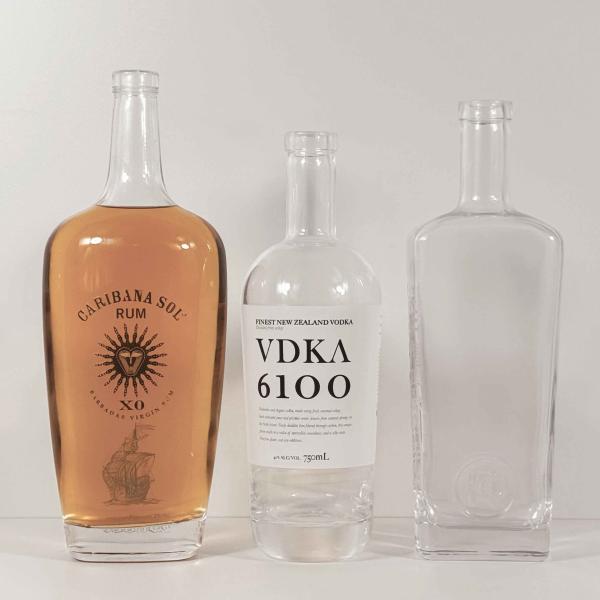 1000ml  Whisky Glass Bottle, Super Flint,  Australian Rum