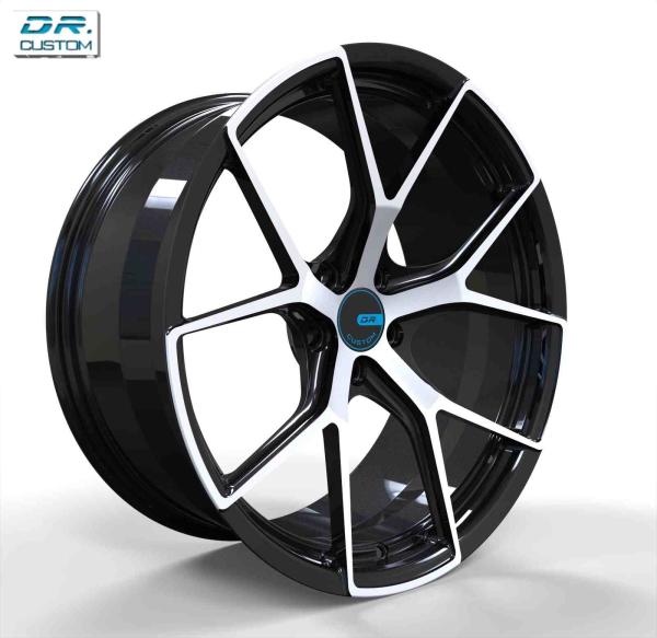 1 Piece Racing Forged Wheels Hyper Black ET25 5x112 18 Inch Rims
