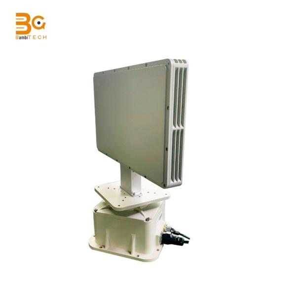 5km active phased array frequency adjustable Ku-band radar detector Pulse Doppler 360 Degree Detection