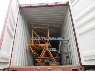 QTZ50(5010) Cat Head Tower Crane 4tons Double Slewing For Export