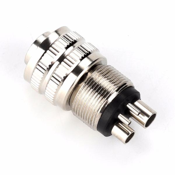 Stainless Steel Dental Handpiece Adapter 2 - 4 Holes / 4 - 2 Holes Changer