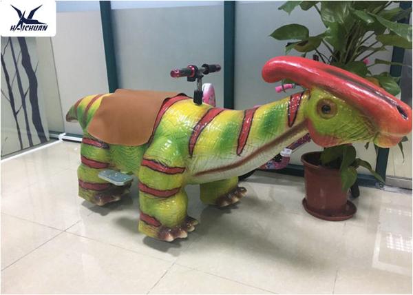 Children Rides Mechanical Ride On Animals Scooters For Dinosaur Park / Zoo