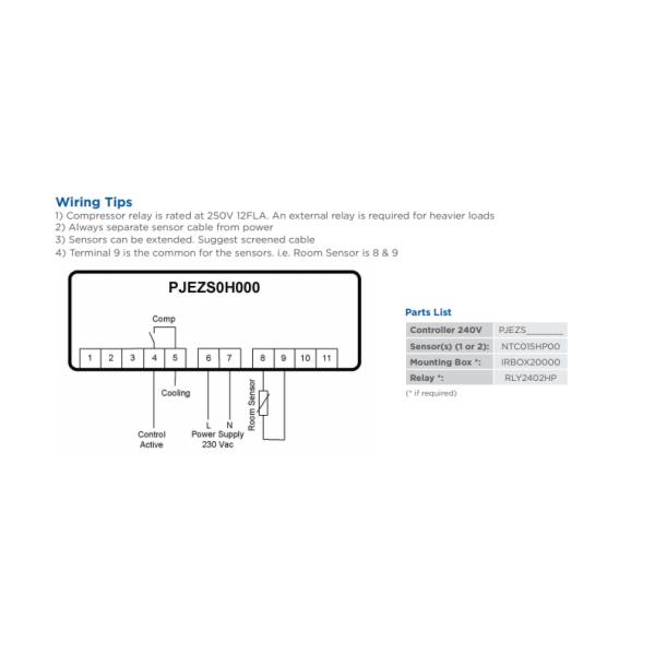 регулятор температуры ПДЖЭЗС0Х000 Карел 230В для индустрии рефрижерации