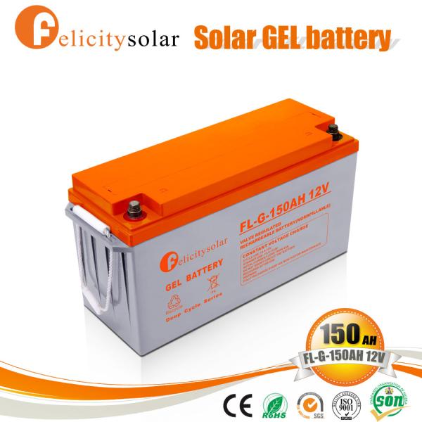 Felicity Deep Cycle Bateria de Gel Solar 12V 100Ah 200Ah 150Ah Bateria de Ácido de Chumbo Recarregável Para Sistema Solar