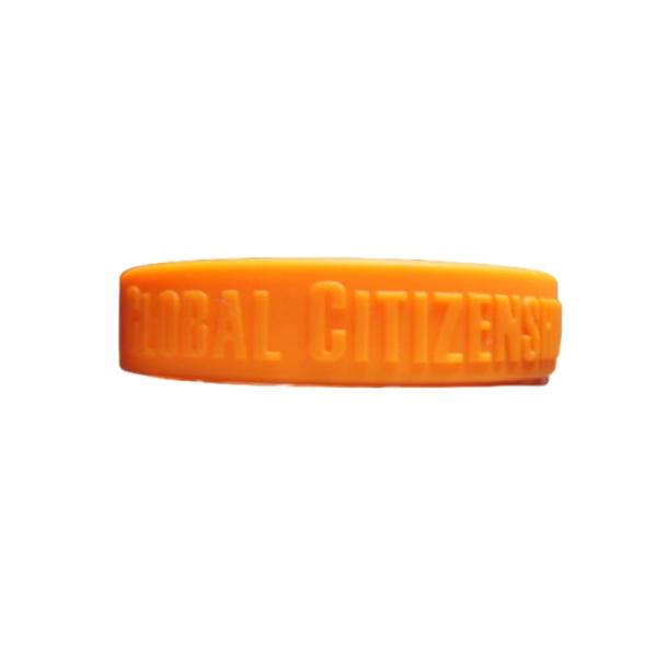 Promotional Embossed Silicone Wristbands Soft Style Thickness 2mm