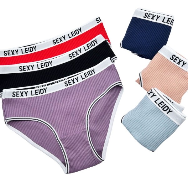 Wholesale Women High Quality 95% Cotton Fashionable Belt M-xl Women Brief Quality Slips Cotton Femme Lady Panty Briefs