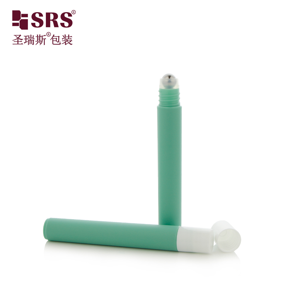 Eco‑friendly PCR PP Plastic Roll On Bottle 10ml Empty Roller Bottle for Eye Serum Cosmetic Packaging
