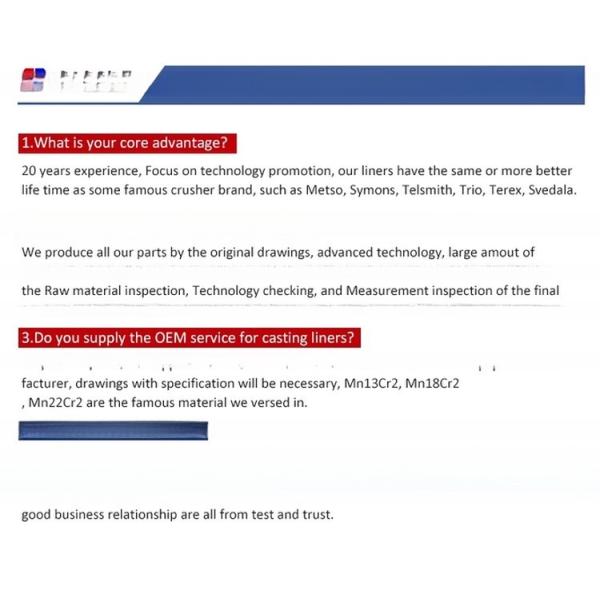 Processing Type Jaw Crusher Tooth Plate for Stone Mining Crushing Casting