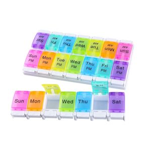 Коробка распределителя таблетки медицины еженедельная для престарелого