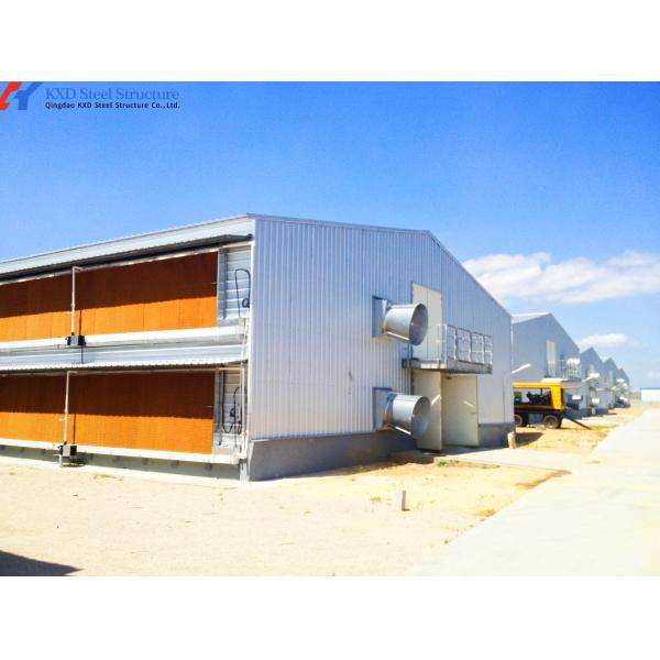 Broiler Poultry Prefab Houses Steel Structure Fully Automated Chicken Farming Equipment