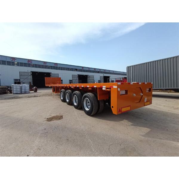 55 Ton Carbon Steel Q345B 4 Axle Flatbed Trailer