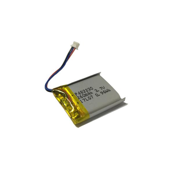 3.7V 260mAh 10C High Rate Discharge Li-Polymer Battery for Portable Fan
