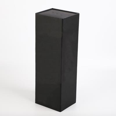 empacotamento luxuoso do papel do bloco liso da caixa de presente da garrafa de vinho do greyboard