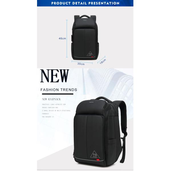 Air Cushion Belt Waterproof Men Business Backpack 20-35 Litre