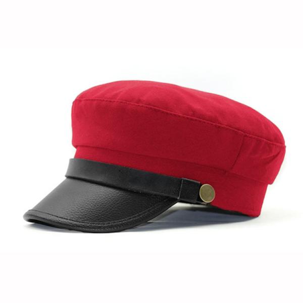 Plain Military Peaked Cap / Short Brim Military Cap 56-60cm Size Eco Friendly
