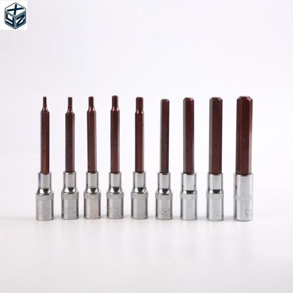 H Type 100MM 9pcs Firm And Stable Bit Socket Set For Hand Electronic Tool