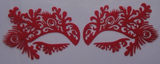 Etiqueta feita sob encomenda da tatuagem da composição do olho do festival do