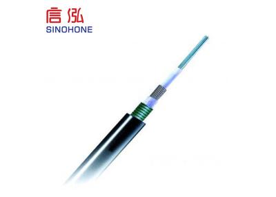 Central Tube Ribbon Fiber Optic Cable , Outdoor Multimode Fiber Optic Cable