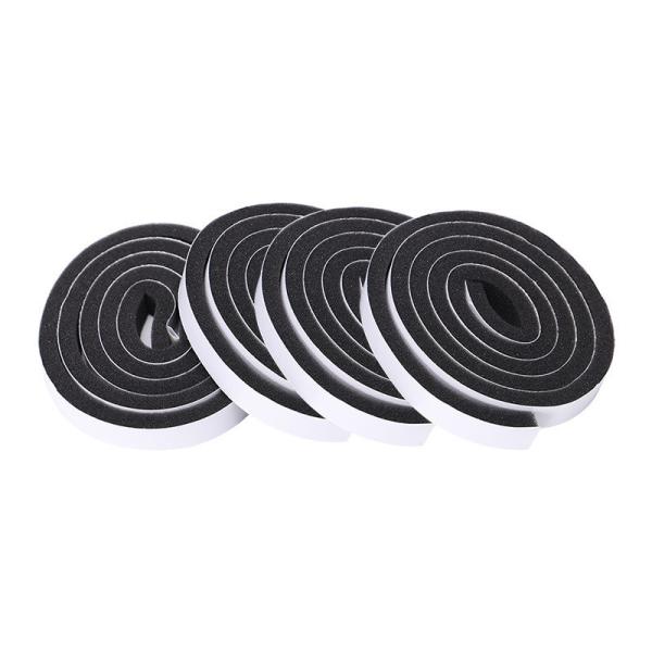 Black Closed Cell 1/4 Inch Thick Foam Weather Stripping ODM OEM