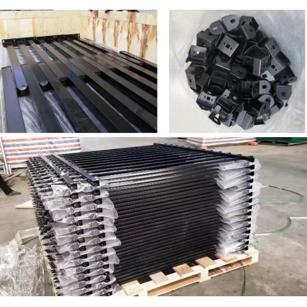 Европейский стиль 1.8M трубчатый стальной забор Безопасность Металлические панели ограждения