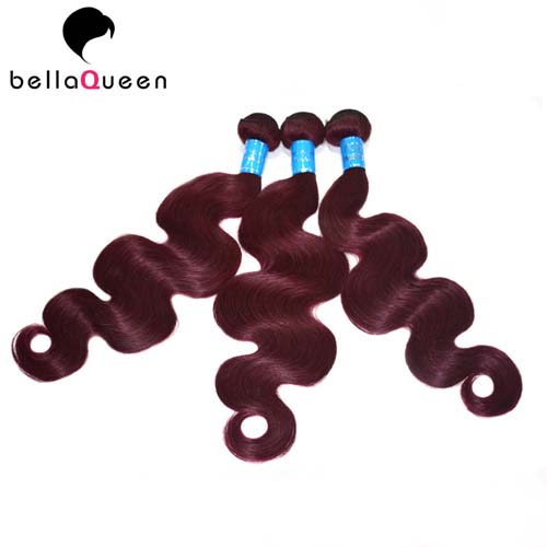 Перуанское сырцовое выдвижение человеческих волос девственницы 99j, соткать человеческих волос объемной волны