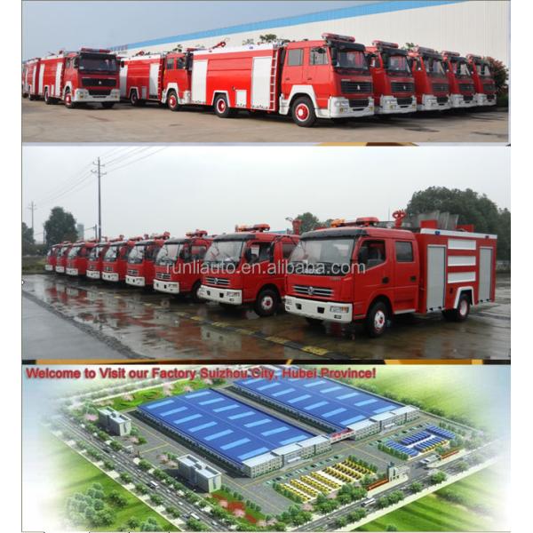 Dongfeng EQ1090 Fire Fighting Truck With Water Tank Euro 2 4X2 Drive Wheel