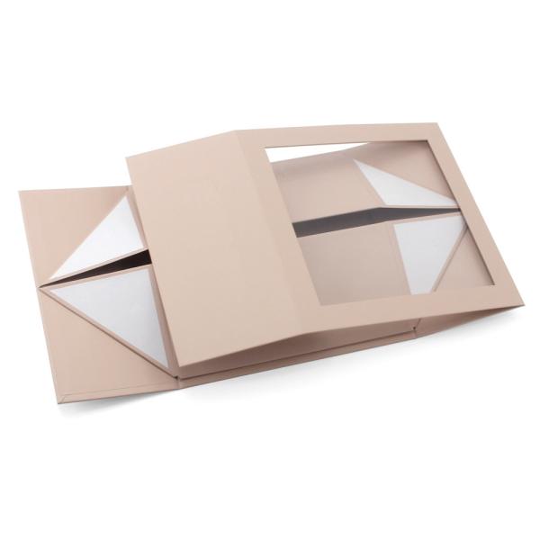 Custom Luxury Gift Packaging Cardboard Box With Clear Window Artwork Printing Manufacturer