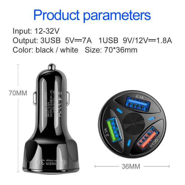 DC 5V 2.1A 2.4amp 18W Dual Port Travel Car Universal USB Charger