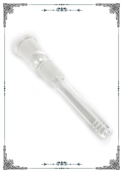 Male 4 Inches Female Glass Downstem Hand Blown With Cuts Slide