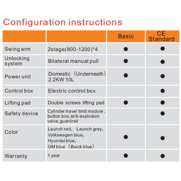 3500KG Launch Two Post Car Lift TLT235SB