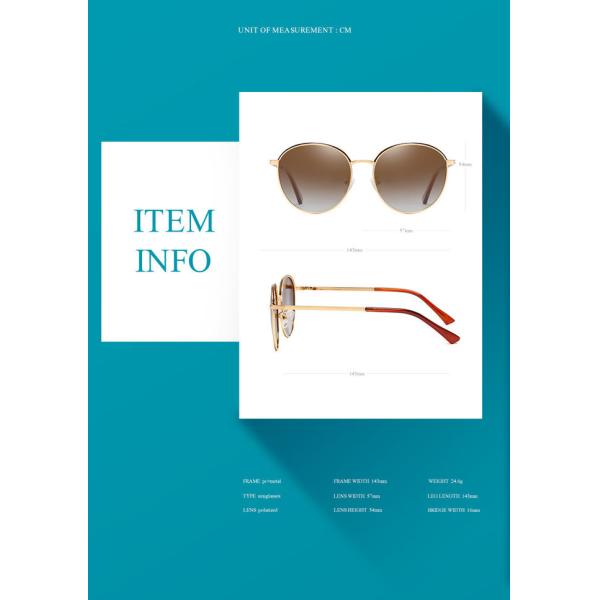 Retro Summer TAC UV400 Protection Sunglasses Metal Women Men Polarized