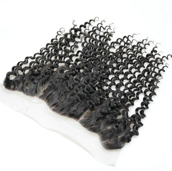 13x4 13x6  Perruque Hd Lace Frontal Naturel Brazilian Human Hair HD Lace Frontal Closures  with deep wavy curly