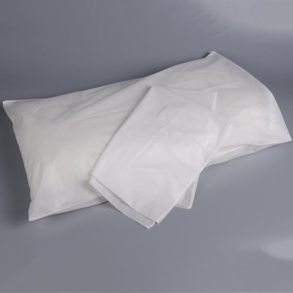 Disposable White Hotel Pillow Cases PP SMS Polyester Cushion Cover