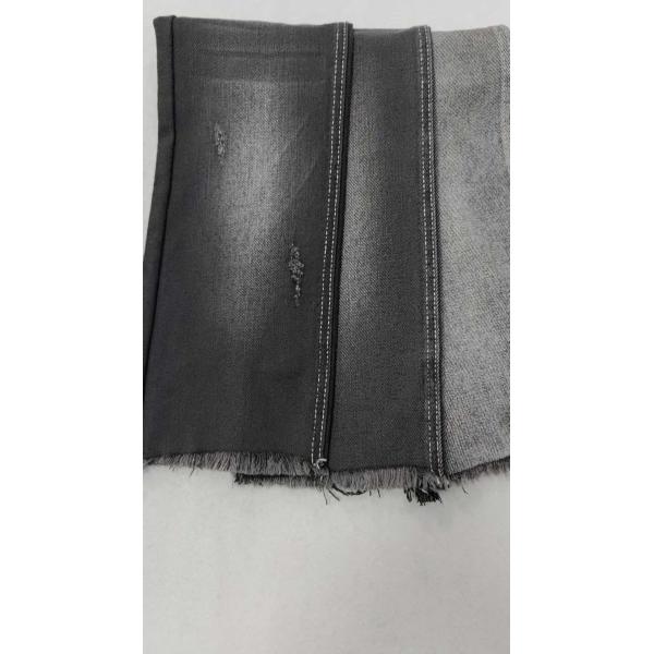 9.9oz ,76.2%Cotton  BLACK/BLACK 7+7x8/40 High quality Denim fabric  JSD3209A for fashion jeans