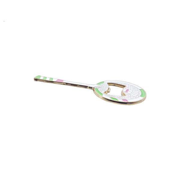 Custom Metal Badminton-Shaped Fridge Magnet with Bottle Opener