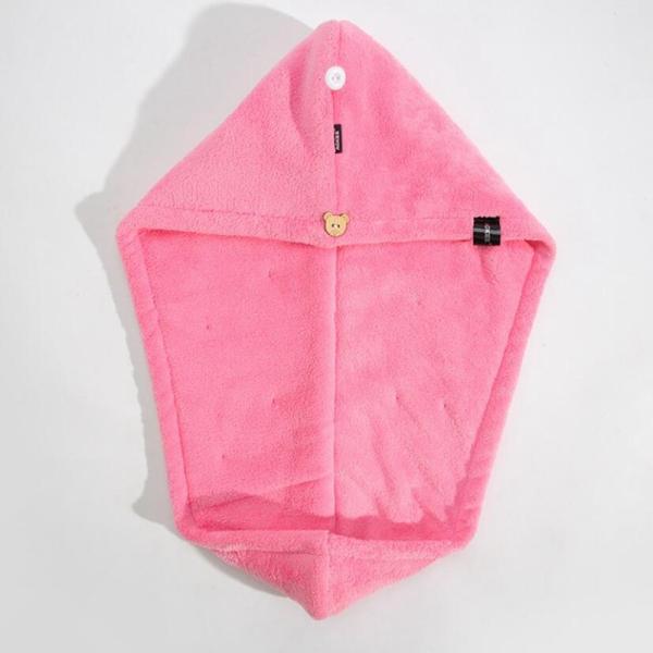 25x65cm Microfiber Hair Towel Wrap Antibacterial Washable Holeproof