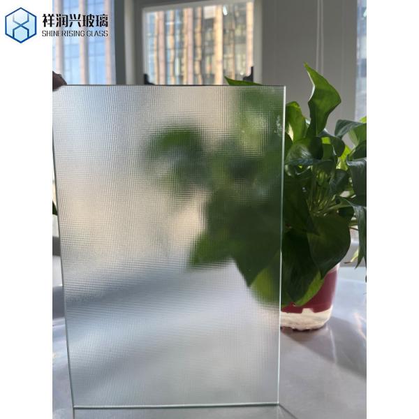 Custom Cut 4mm 5mm 6mm Figured Patterned Glass with GB15763.2-2005 CE Certificate