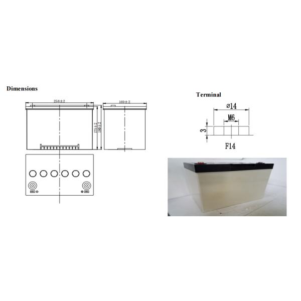 EV34 12 volt Sealed Lead Acid Battery 65ah 20hr Car Battery For Golf Buggies