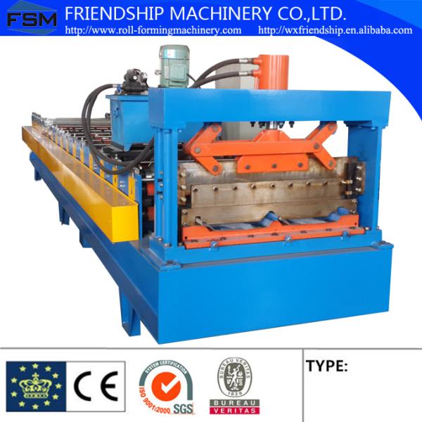 PLC Control 0.6-1.0MM Thickness Color Steel Roof Panel Roll Forming Machine Used 1000MM Coil