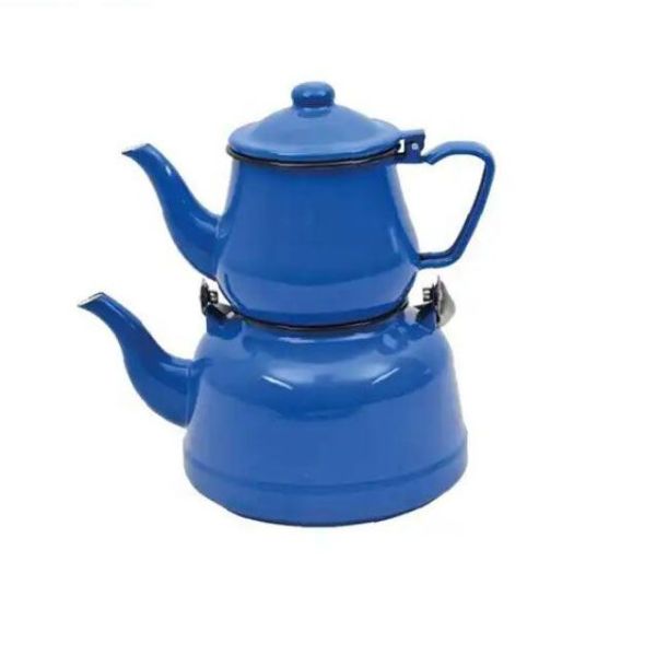 Custom Color Enamel Kettle Small Size Tea Pots 0.8mm Thickness With Handle