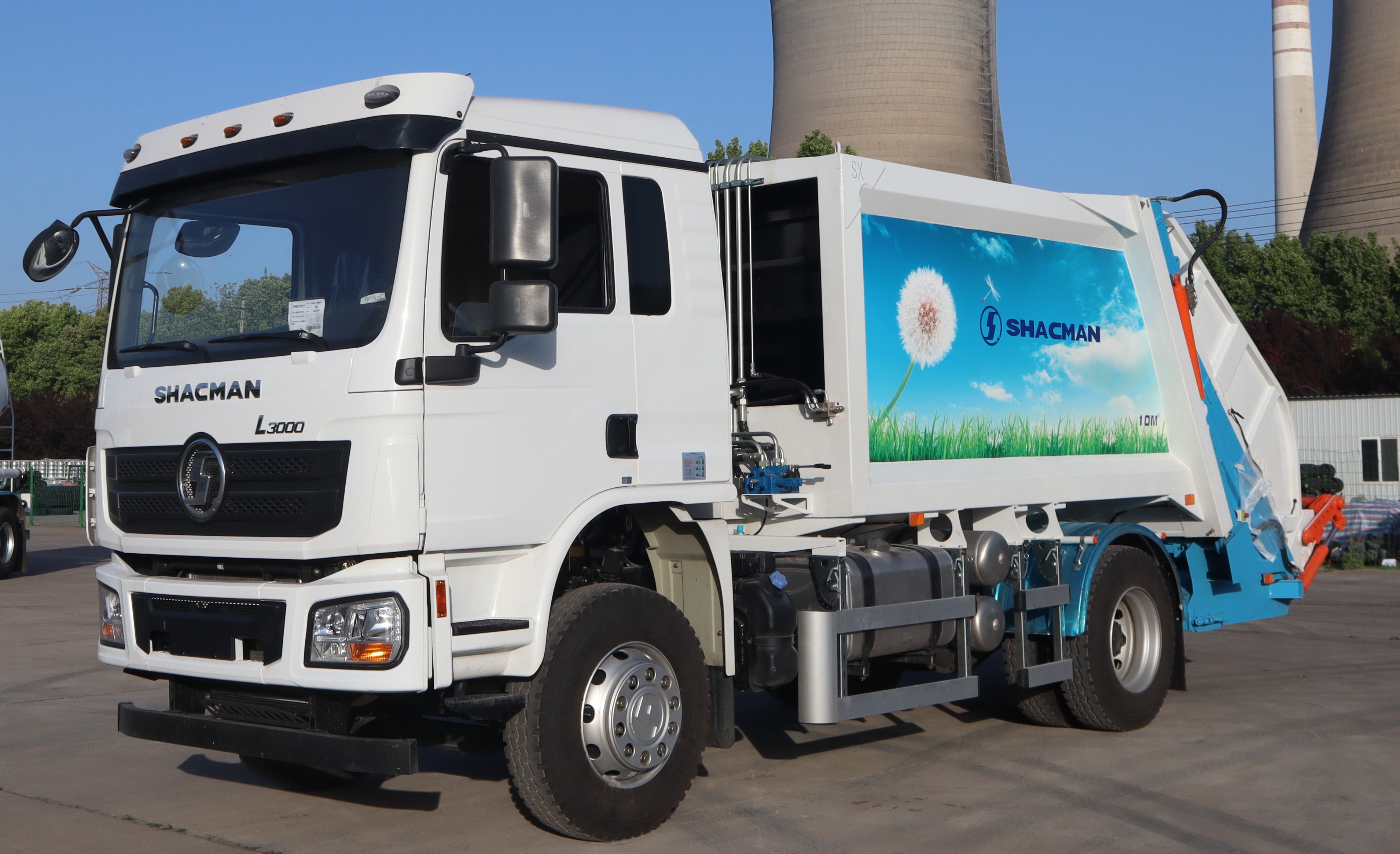 L3000 компрессионный мусоровоз SHACMAN мусоровоз 4x2 240hp Евро II Белый