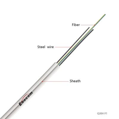 GJXH Cabo óptico Sm G657A2 1 2 4 Núcleo Fibra Óptica Cabo LSZH Jaqueta Fibra de rede