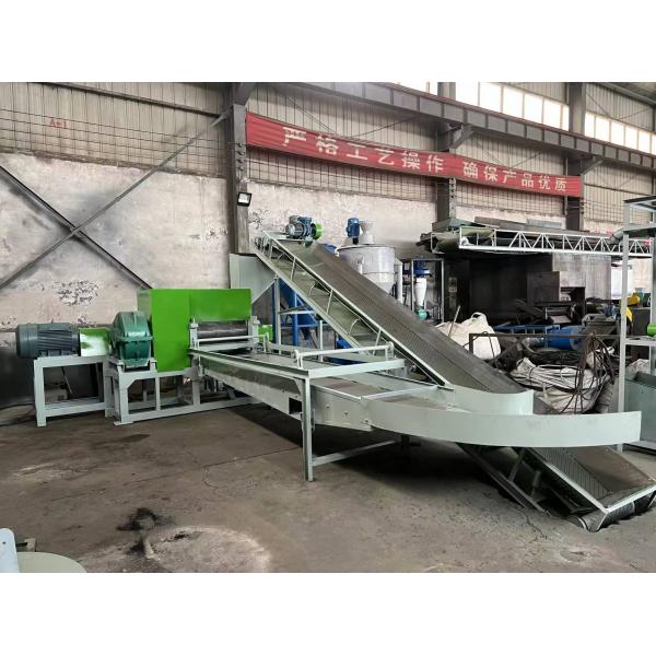 90 kW Tire Crushing And Recycling Production Line Full Automatic Tire Recycling Machine