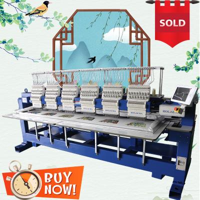 Best embroidery machine for sale HO1506H 6 head embroidery machine for cap t-shirt flat 3d better than used embroidery