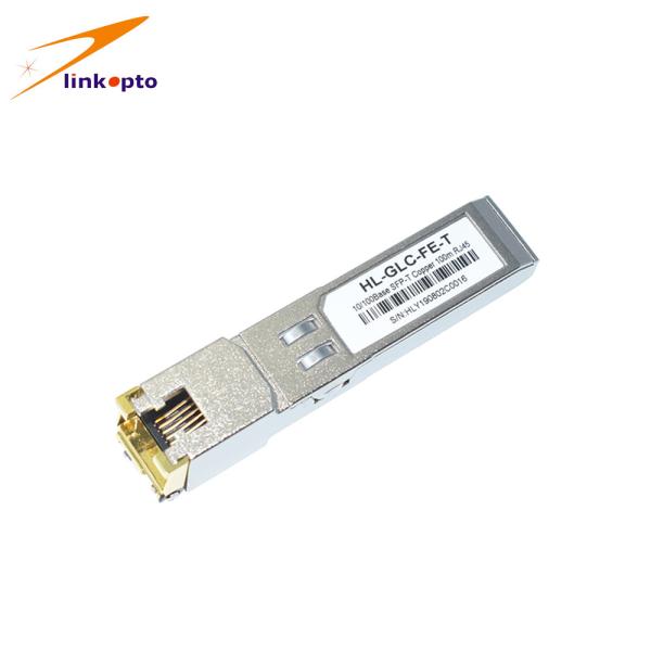 модуль SFP RJ45 100M меди-T 10/100M Pluggable, приемопередатчик RJ45 Alcatel светящийся